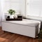 Baxton Studio Marlisa Walnut Wood and Beige Tufted Storage Ottoman Bench 150-8737 - alternate 3